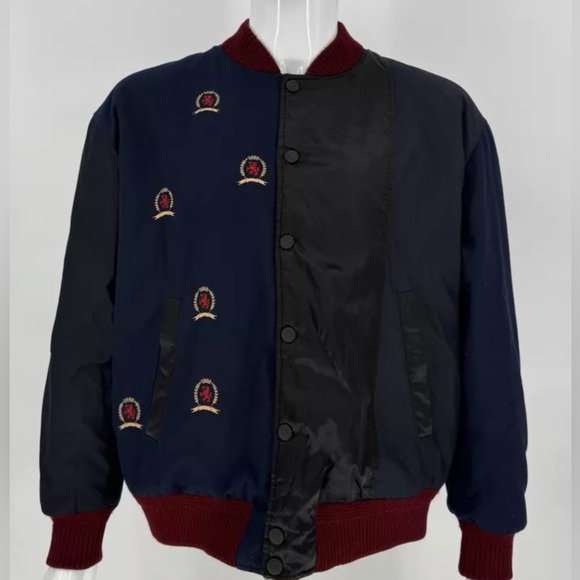 Tommy Hilfiger HCM Paneled Varsity Jacket Multicolor Mens XL